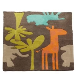 Tapis Chambre Enfant Theme Savane Party VERTBAUDET : Comparateur, Avis, Prix