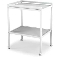 Table à Langer En Bois, 2 Plateaux Avec Roulettes AT4 : Comparateur, Avis, Prix