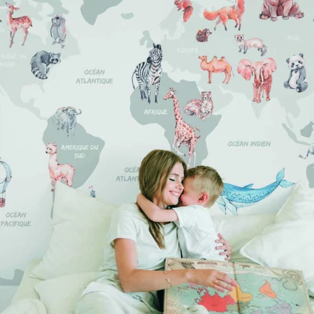 Papier Peint Nº128 - Carte Du Monde WELLPAPERS : Comparateur, Avis, Prix 4 Papier Peint Nº128 - Carte Du Monde WELLPAPERS : Comparateur, Avis, Prix – Image 2