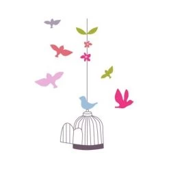 Sticker Geant Cage Et Oiseaux Chambre Fille VERTBAUDET : Comparateur, Avis, Prix
