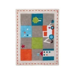 Tapis A Motif Tractopelle Chambre Garcon Theme Chantier VERTBAUDET : Comparateur, Avis, Prix