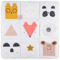 Tapis D'éveil Multipoches à Détails En Relief PREMAMAN : Comparateur, Avis, Prix