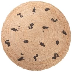 Tapis De Chambre Rond En Jute Nos Petits Amis PREMAMAN : Comparateur, Avis, Prix