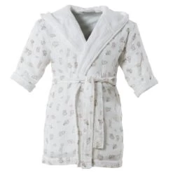Peignoir Enfant En Mousseline De Coton Biologique Imprimé Animaux Imagine CARRE BLANC : Comparateur, Avis, Prix